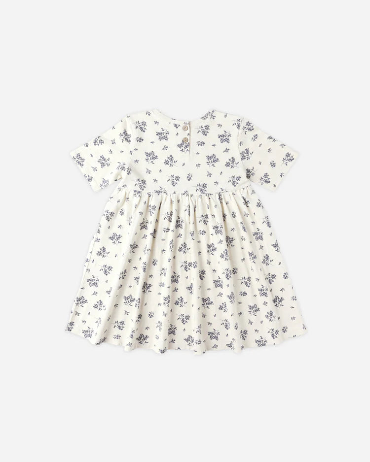 Finn Dress Kids - Blue Floral | Rylee & Cru