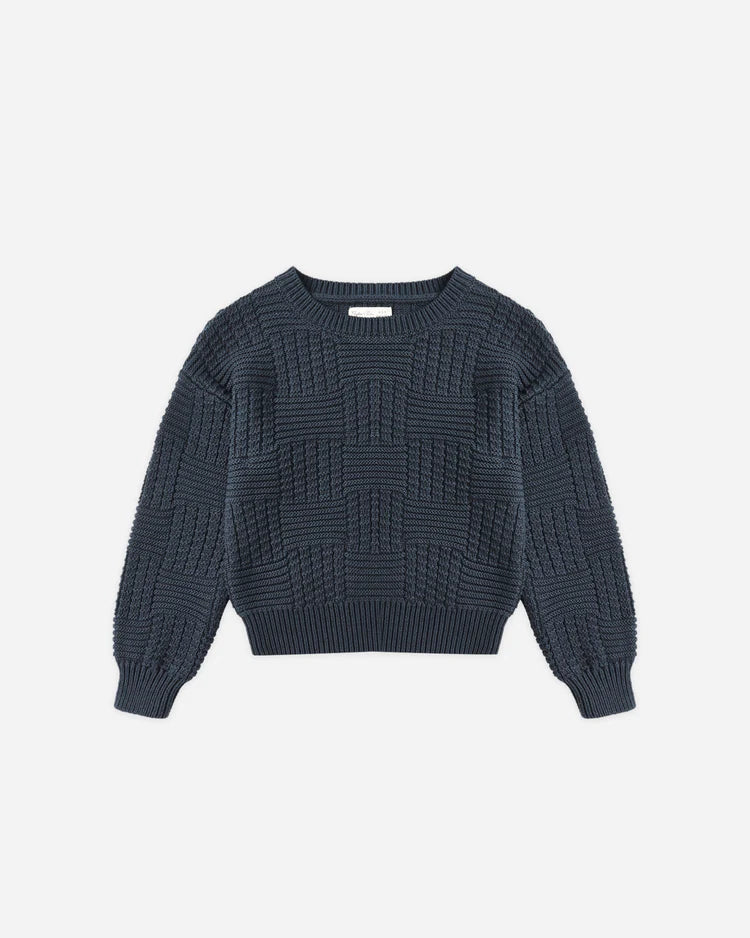 Aspen Sweater Navy Kids | Rylee & Cru