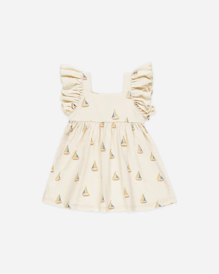 Mariposa Dress - Sailboats | Rylee & Cru