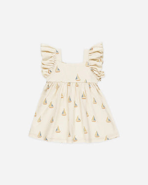 Mariposa Dress - Sailboats | Rylee & Cru