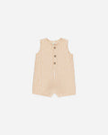 Maverick Romper - Grapefruit Stripe | Rylee & Cru