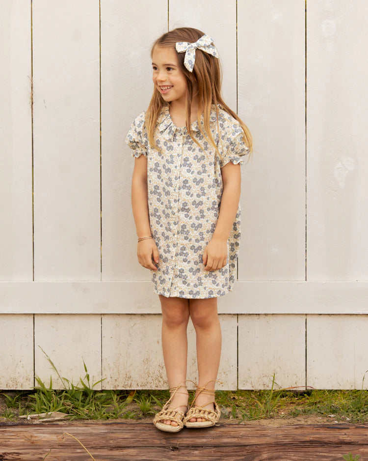 Girl Bow - Blue Ditsy | Rylee & Cru