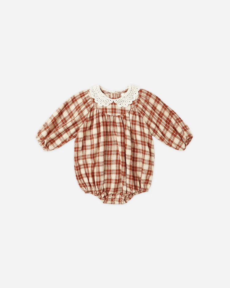 Heidi Romper - Red Plaid | Rylee & Cru