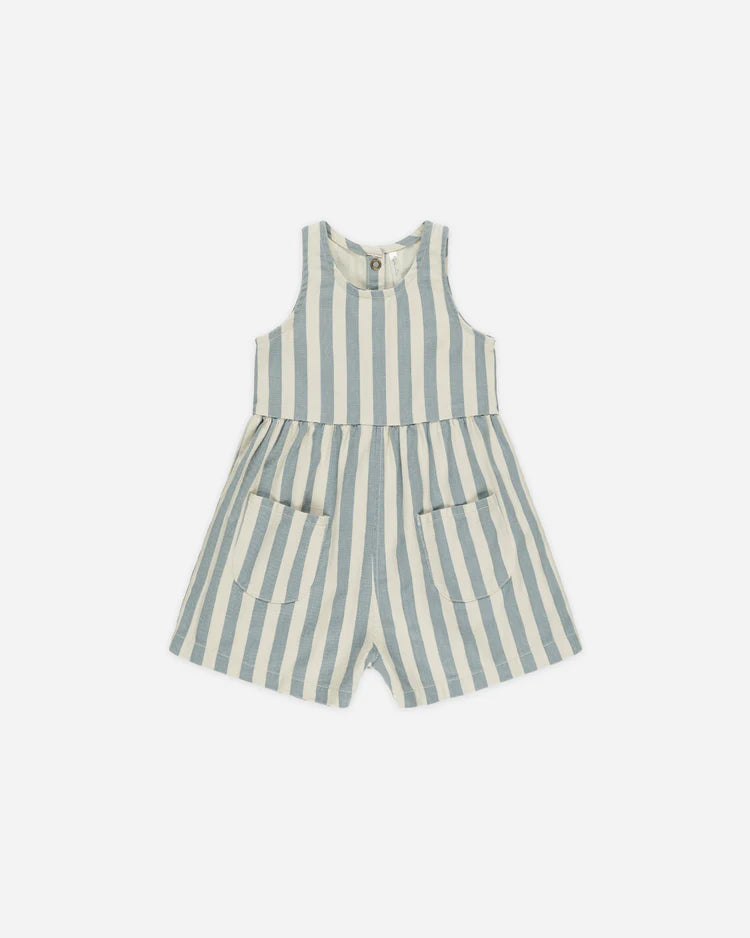 Dani Romper - Ocean Stripe | Rylee & Cru