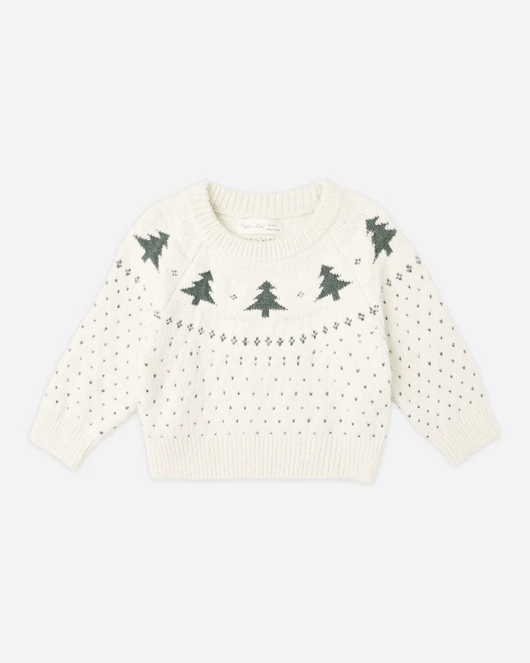 Fair Isle Sweater Kids - Trees | Rylee & Cru