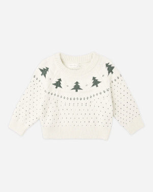 Fair Isle Sweater Kids - Trees | Rylee & Cru