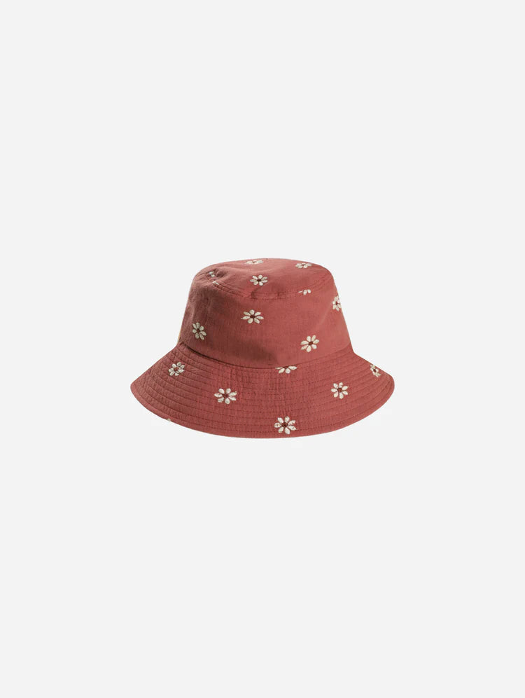 Bucket Hat - Embroidered Daisy | Rylee & Cru