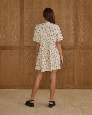 Button Down Jersey Mini - Blue Floral | Rylee & Cru