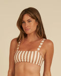 Lany Bikini Top - Clay Stripe | Rylee & Cru