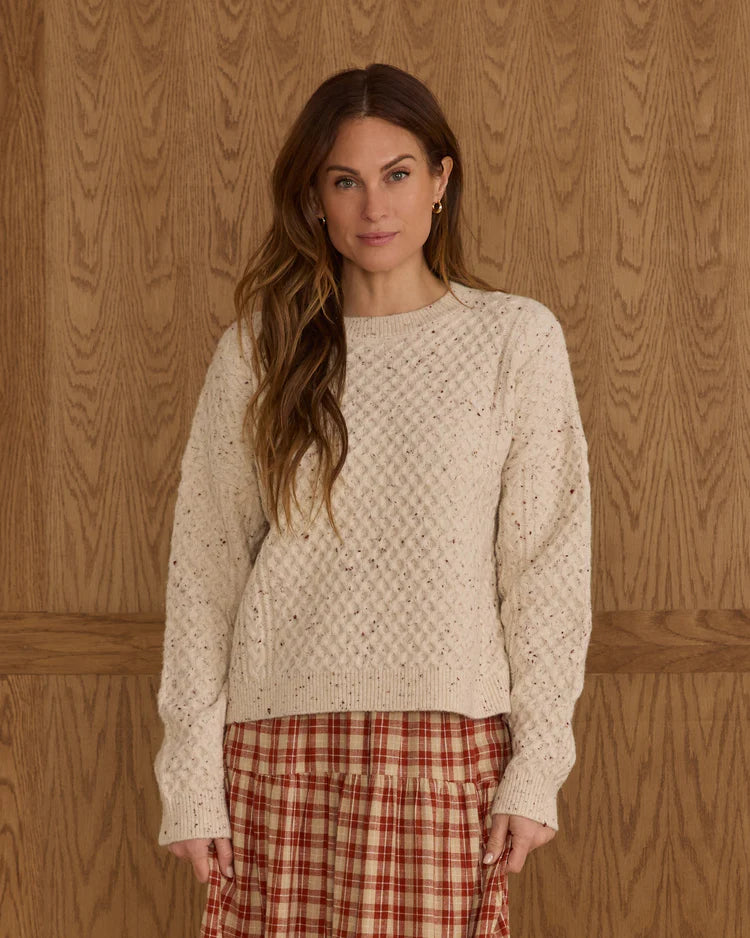 Carolina Sweater - Natural Speckled | Rylee & Cru