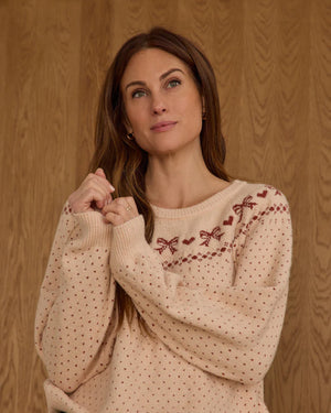 Fair Isle Sweater - Bows | Rylee & Cru