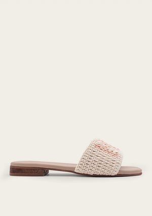 "MAMA" Sandals Almond w/ Pink | Kaanas