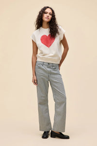 Heart Cut-Off Sweatshirt | Daydreamer