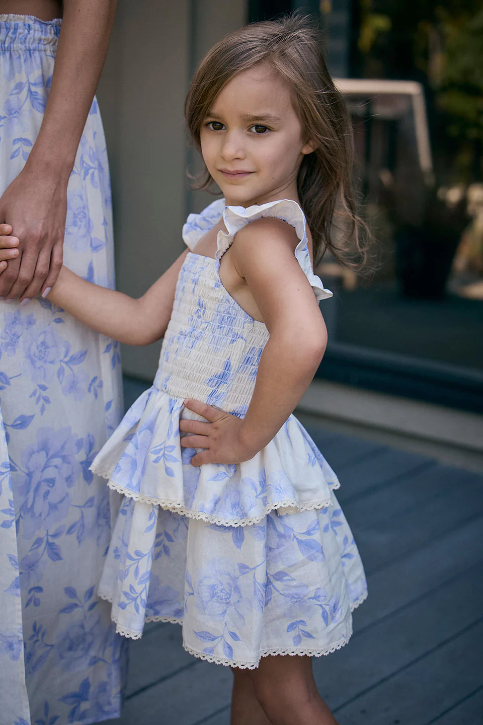 Raynbow Mini Dress Girls - Bluebell | Saltwater Luxe