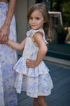 Raynbow Mini Dress Girls - Bluebell | Saltwater Luxe