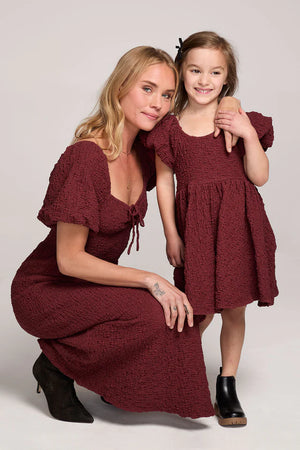Colyn Sangria Midi Dress | Saltwater Luxe