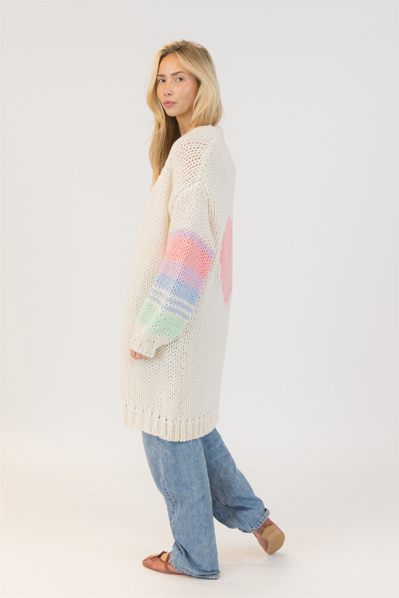 Shiloh Heart Open Cardigan | Lyla & Luxe