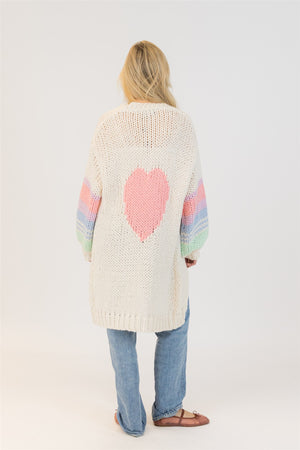 Shiloh Heart Open Cardigan | Lyla & Luxe