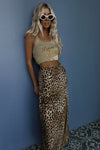 Samantha Bias Skirt - Leopard | SPELL