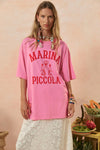 Marina Piccola Oversized Biker Tee | Spell