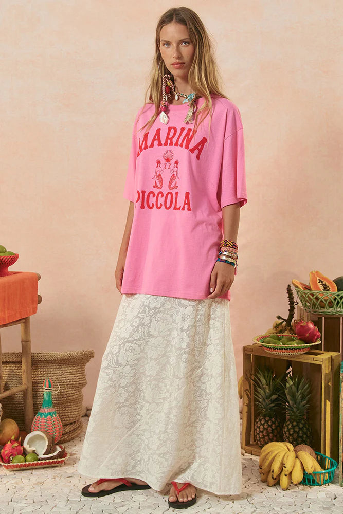Marina Piccola Oversized Biker Tee | Spell