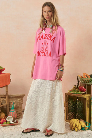 Marina Piccola Oversized Biker Tee | Spell
