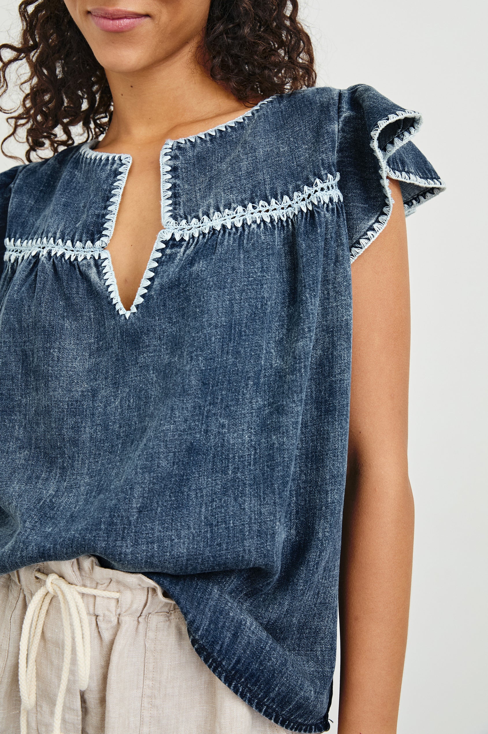Tafia Top - Classic Blue | Rails