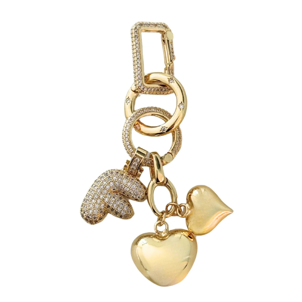 Bubble Letter Bag Charm | Livie Jewelry