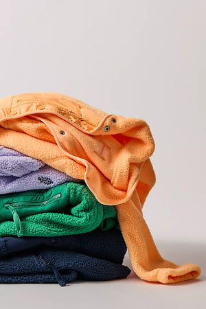 Hit The Slopes Fleece Jacket - Neon Clementine | Free People