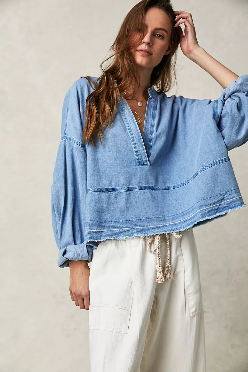 Jude Denim Pullover | Free People