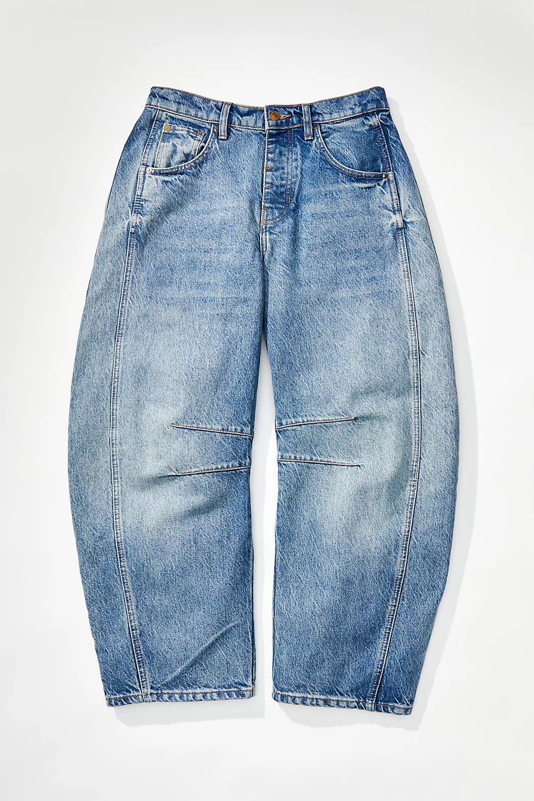 Good Luck Mid-Rise Barrel Jeans | Free People