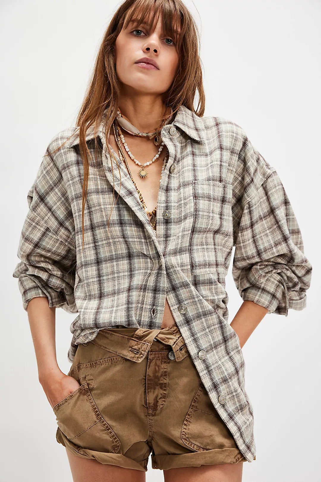 Ashley Plaid Shirt | Free People