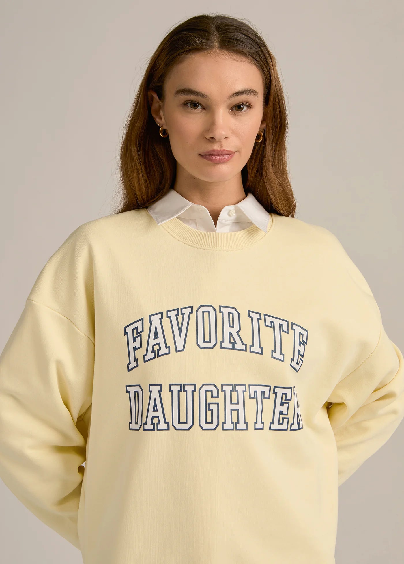 The Collegiate Sweatshirt - Moonbeam | Favorite Daughter