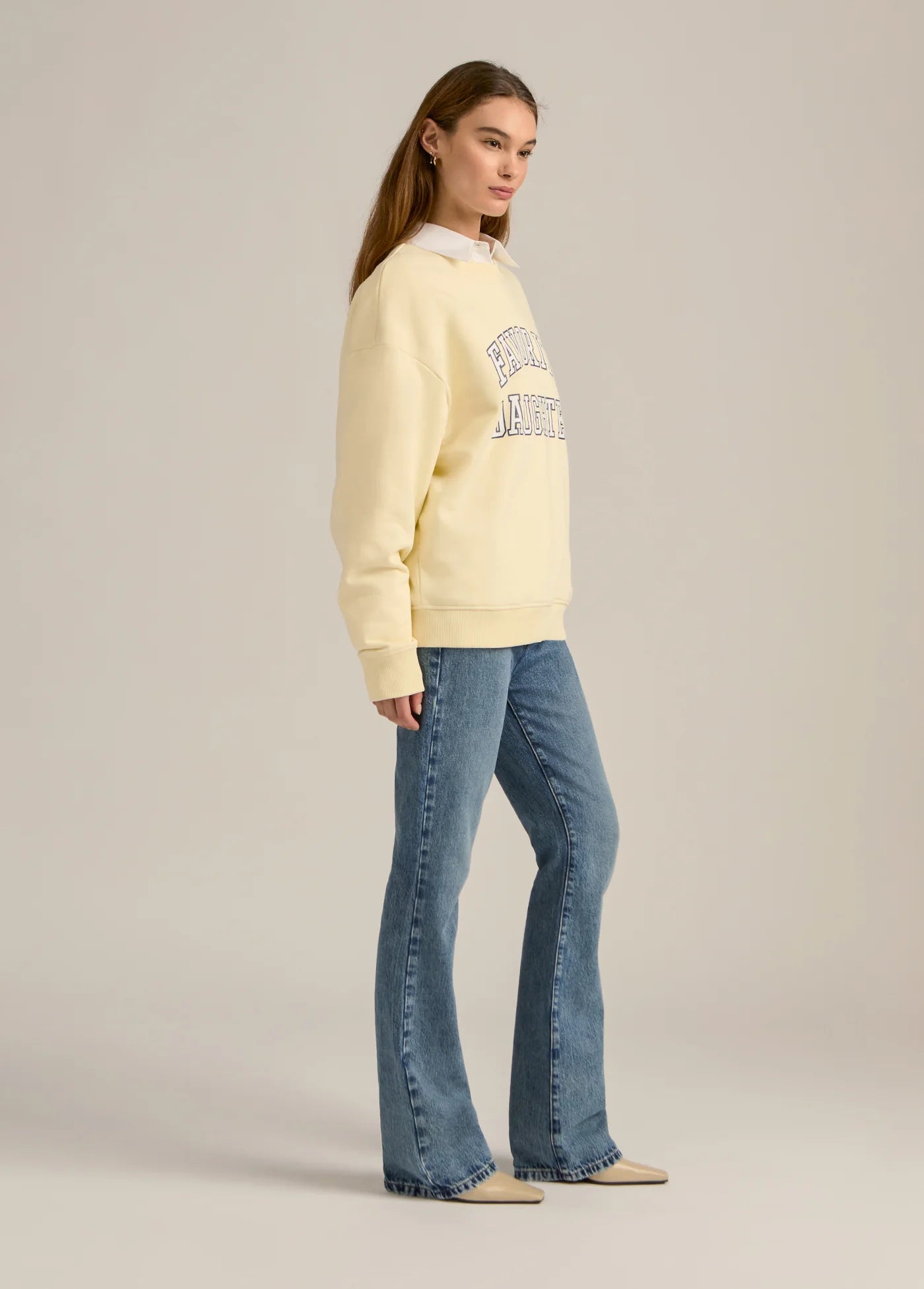 The Collegiate Sweatshirt - Moonbeam | Favorite Daughter