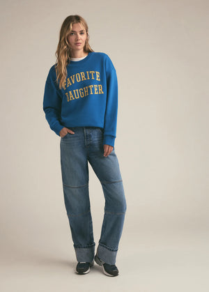 THE COLLEGIATE SWEATSHIRT - Sapphire | Favorite Daughter