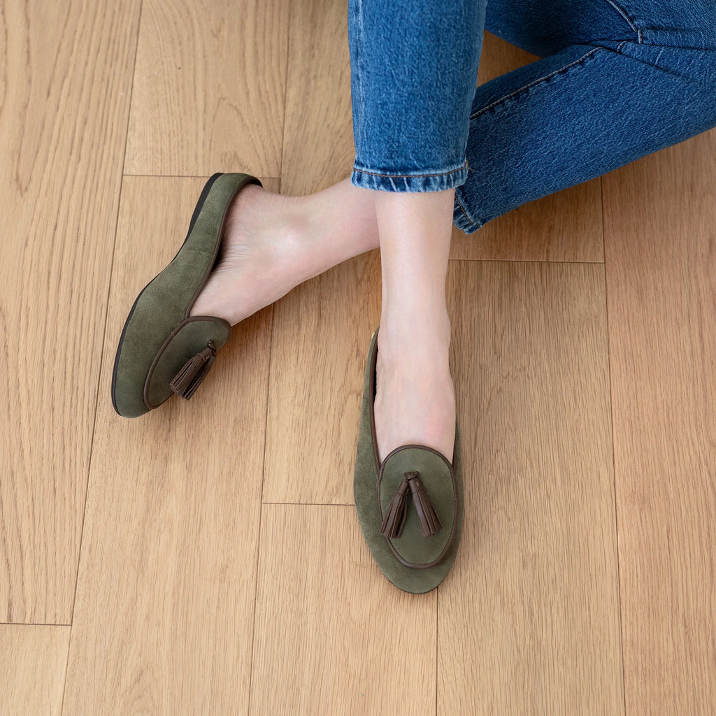 The Frida - Olive Suede | Mave & Chez