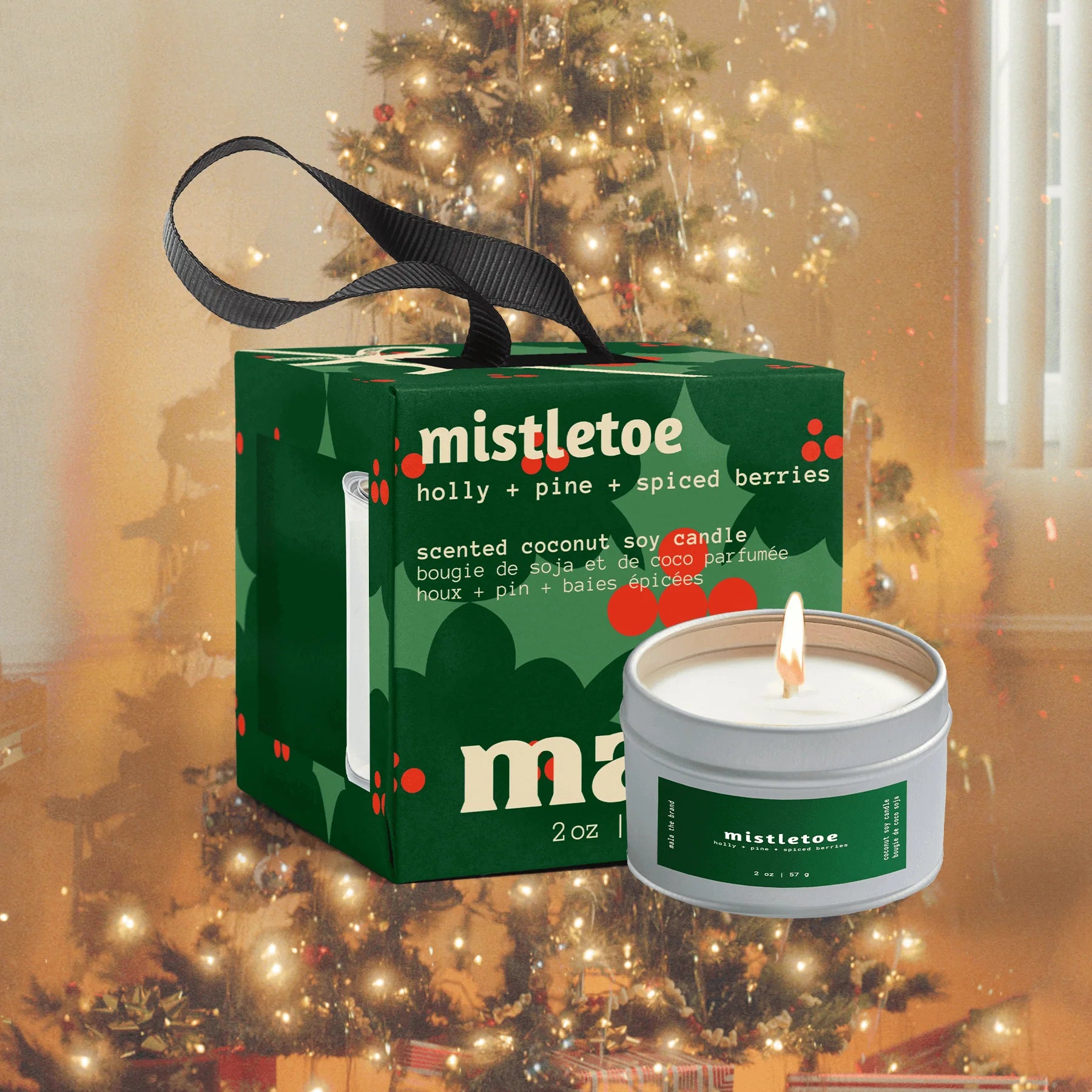 Christmas Mini Candle Ornament - Limited Edition | Mala The Brand