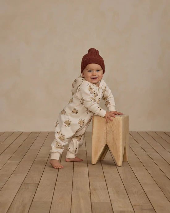 Hooded Jumpsuit - Coyote | Rylee & Cru