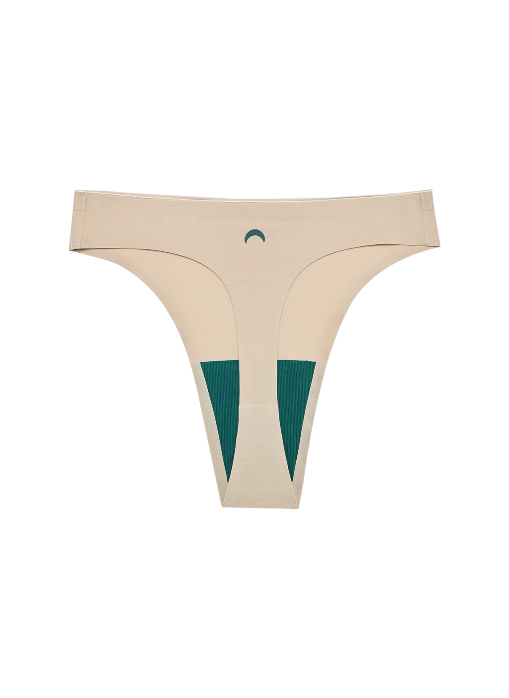 Seamless High Rise Thong - Beige | HUHA