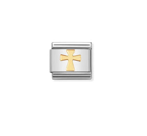 Gold Cross Symbol - Composable Link | Nomination Italy