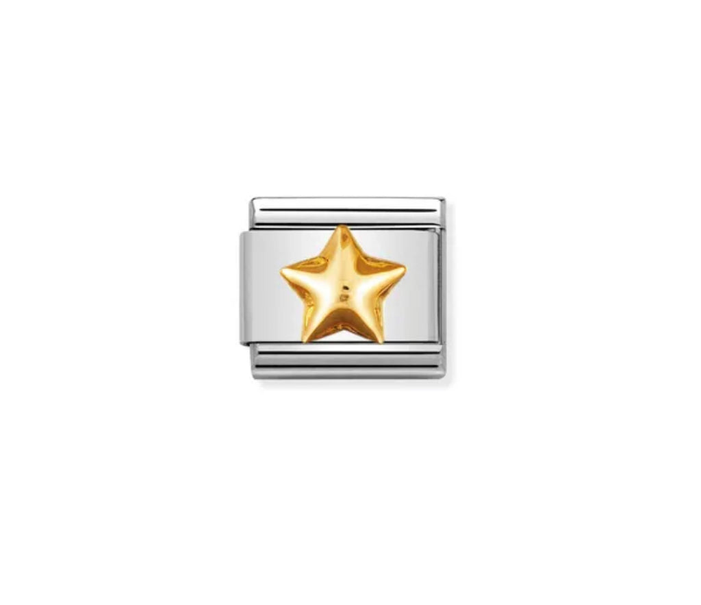 Gold Raised Star - Composable Link | Nomination Italy