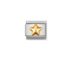 Gold Raised Star - Composable Link | Nomination Italy