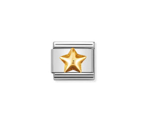 Gold Raised Star - Composable Link | Nomination Italy