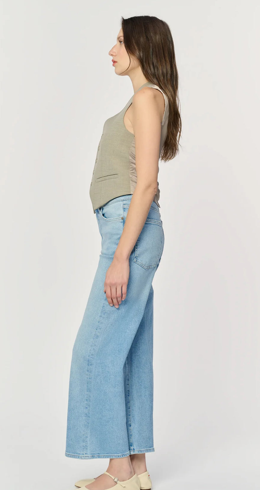 ICN - Cropped Wide Leg Jeans | Warp & Weft