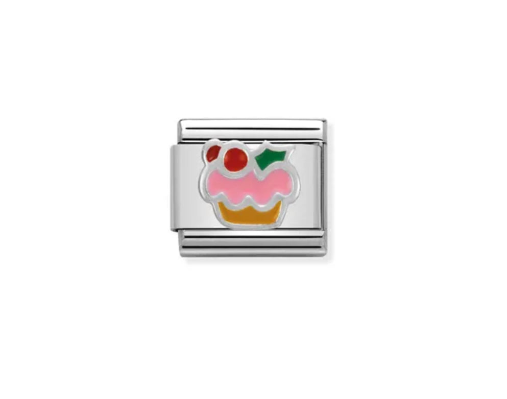 Silver Cupcake - Composable Link | Nomination Italy
