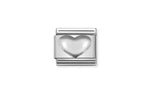 Silver Raised Heart - Composable Link | Nomination Italy