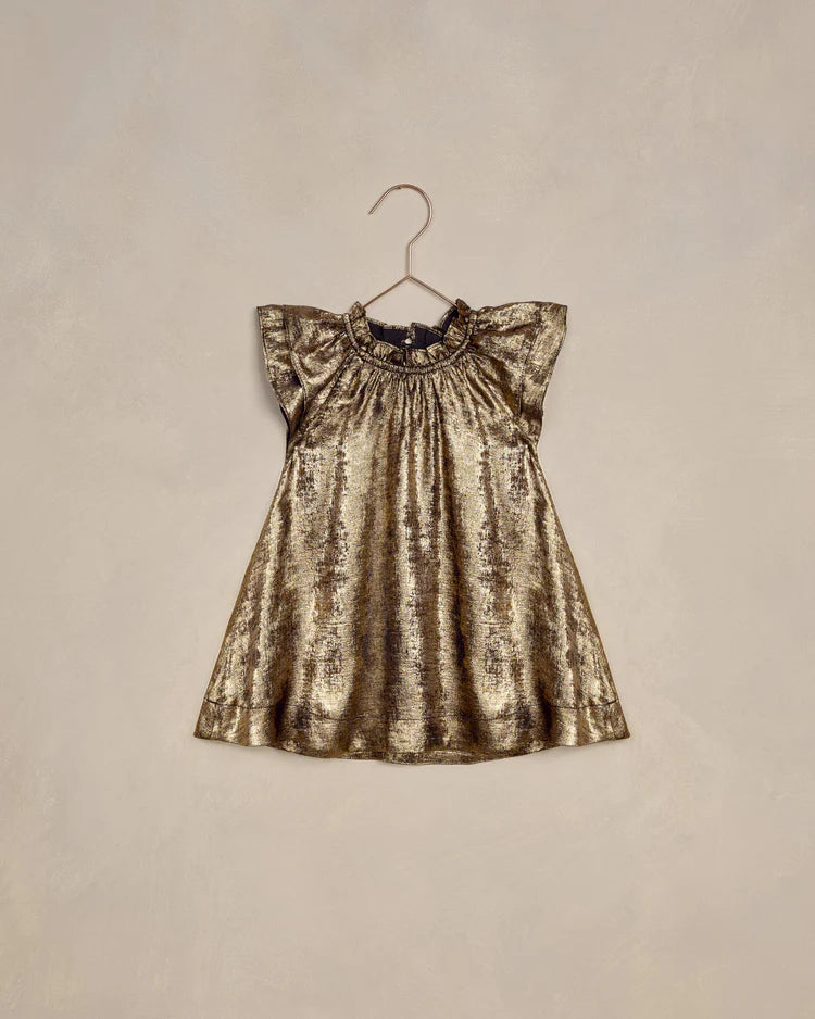 Isabella Dress - Gold | Noralee