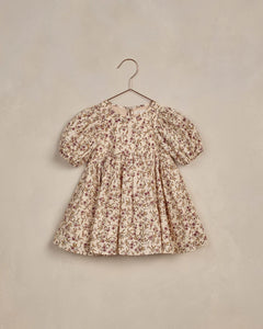 Luna Dress Girls - Fig Floral | Noralee