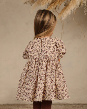 Luna Dress Girls - Fig Floral | Noralee