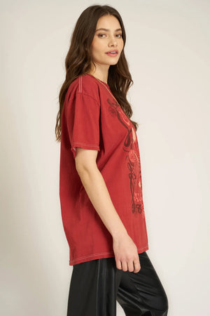 Cabernet Relaxed Tee - Sherry | Project Social T